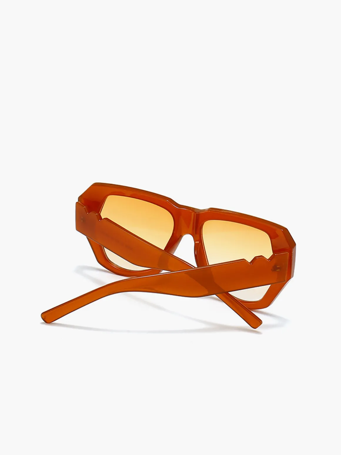 Vintage Polygon Cat Eye Rivets Sunglasses
