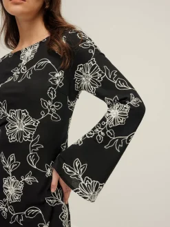 Vintage Pure Cotton Jacquard Dress