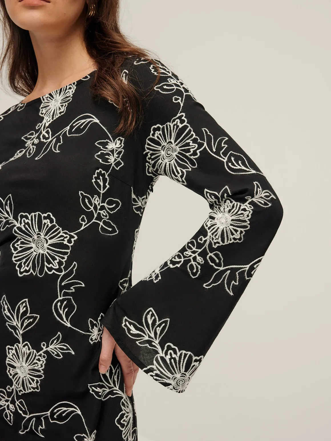 Vintage Pure Cotton Jacquard Dress
