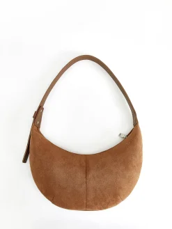 Vintage Soft-Buckle Crescent Bag