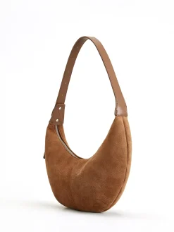 Vintage Soft-Buckle Crescent Bag