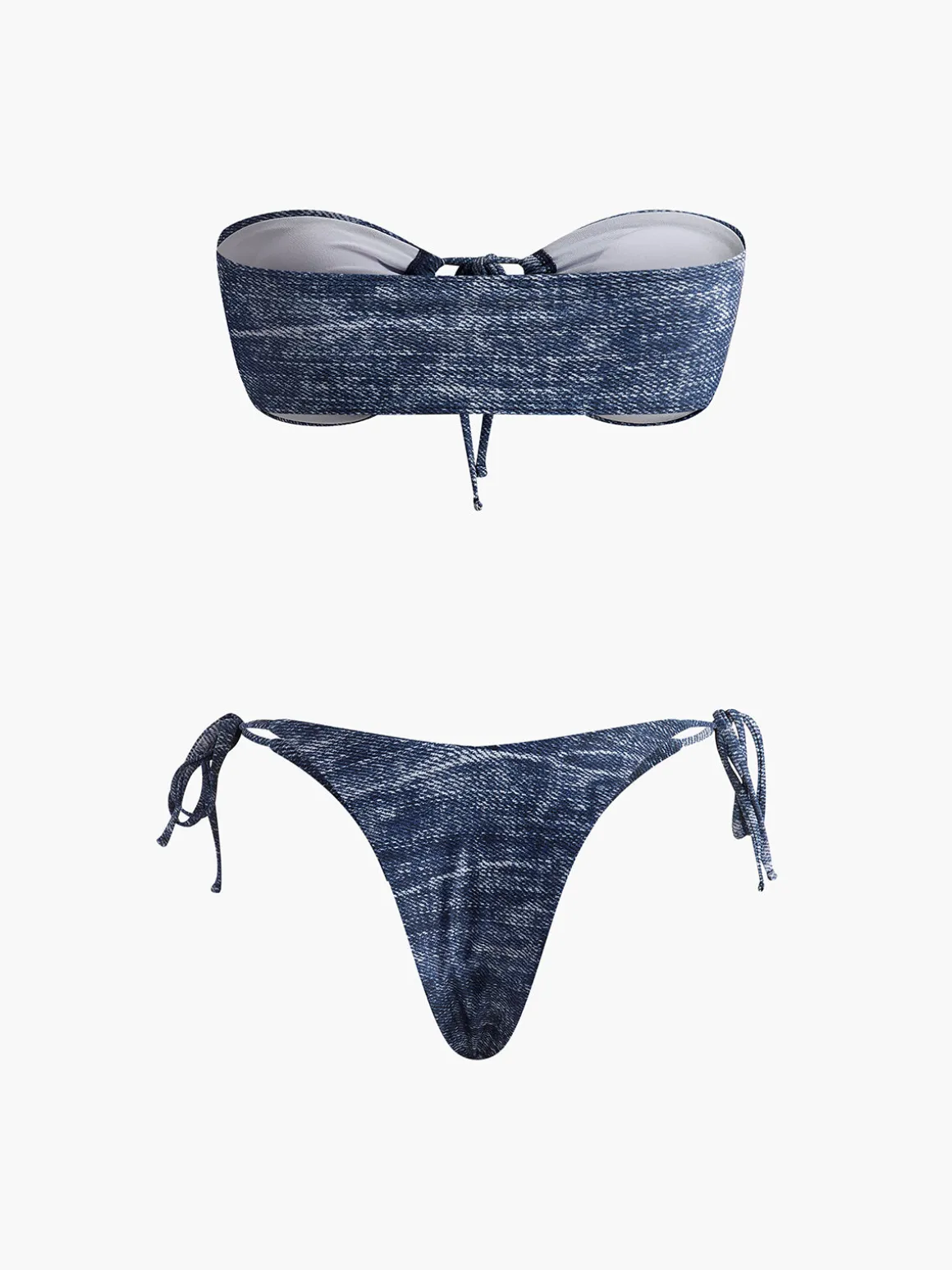 Vintage Strapless Bikini Set