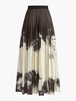 Vintage Tie Dye Pleated Skirt