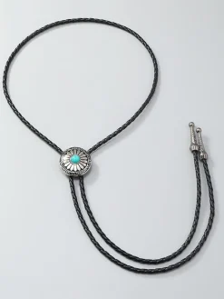 Vintage Turquoise Sunflower Pendant Necklace