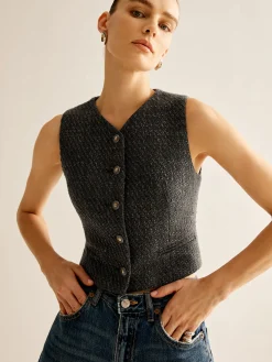Vintage Tweed Breasted Vest
