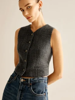 Vintage Tweed Breasted Vest
