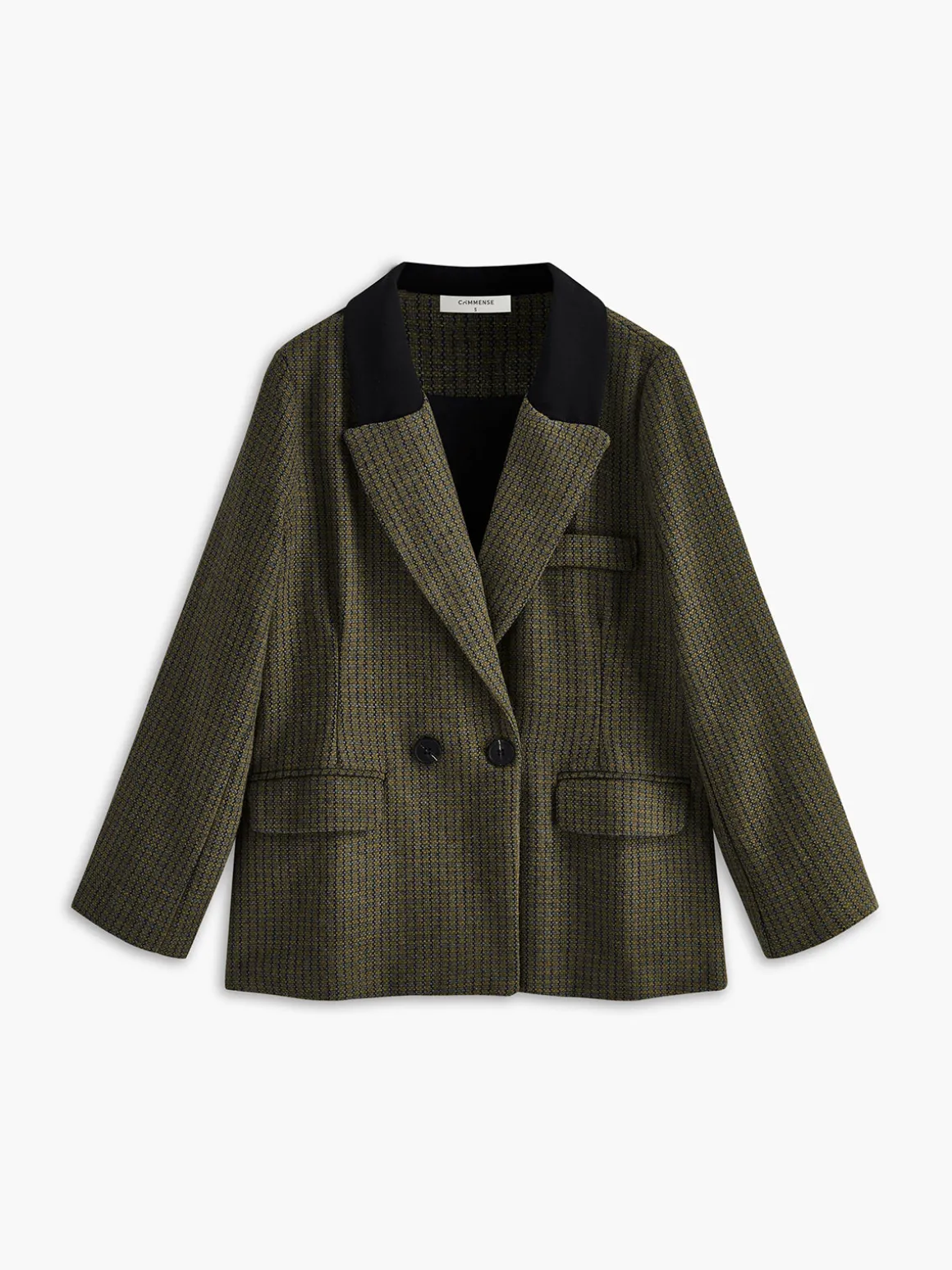 Vintage Tweed Plaid Blazer
