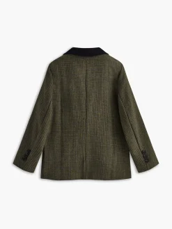 Vintage Tweed Plaid Blazer
