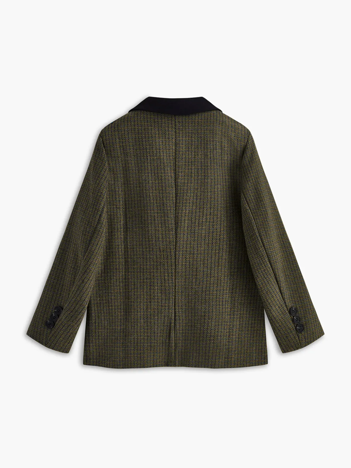 Vintage Tweed Plaid Blazer
