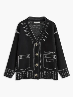 Vintage V-Neck Button Cardigan