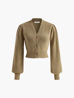 Vintage V-Neck Corset Cardigan