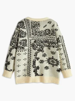 Vintage V-Neck Soft Knit Outerwear