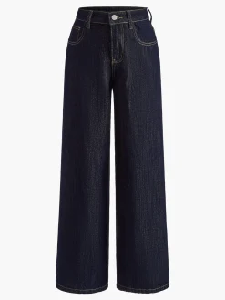 Vintage Wide-Leg Denim Pants