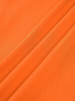 Vitamin C Mesh Lace Trim Long Dress