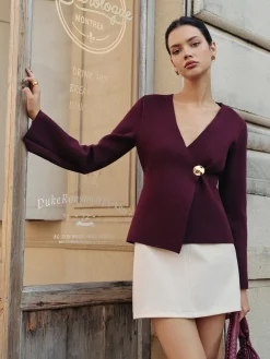 V-Neck Button Warm Cardigan