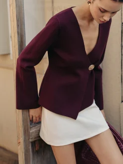 V-Neck Button Warm Cardigan