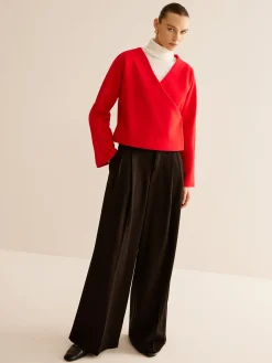 V-Neck Criss Cross Jacket
