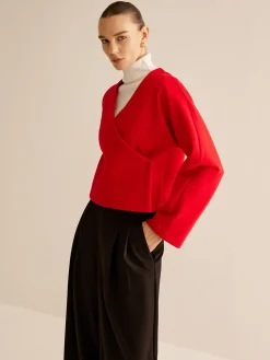 V-Neck Criss Cross Jacket