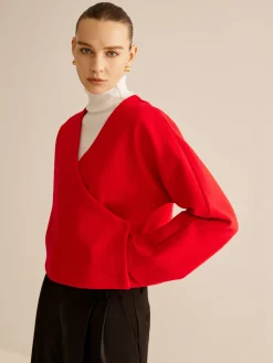 V-Neck Criss Cross Jacket