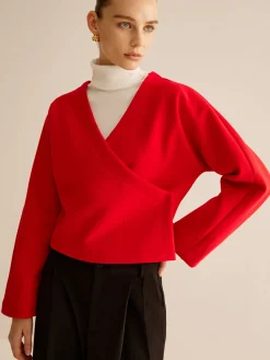 V-Neck Criss Cross Jacket