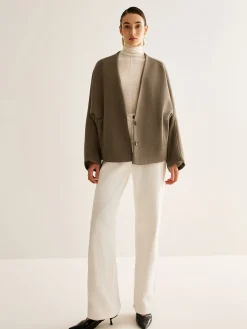 V-Neck Loose Warm Jacket