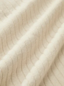 V-Neck Ribbed Skinny Blouse
