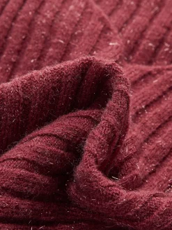 V-Neck Ribbon Sweater