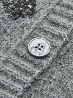 V-Neck Sequins Cardigan