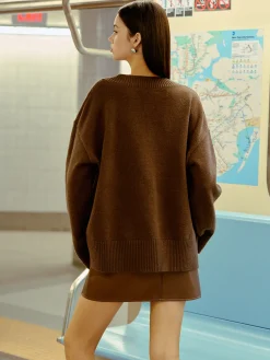 V-Neck Shift Sweater