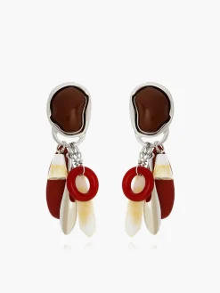Water Drop Stone Tassel Earrings