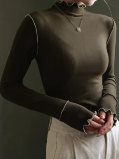 Wave Trim Jersey Slim T-Shirt