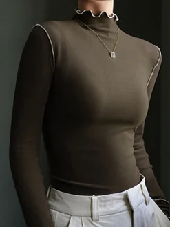 Wave Trim Jersey Slim T-Shirt