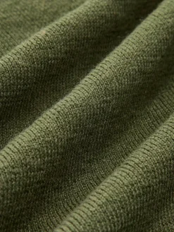 Wool-Blend Asymmetrical Neck Knit Top