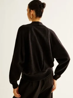 Wool-Blend Heart Button Cardigan