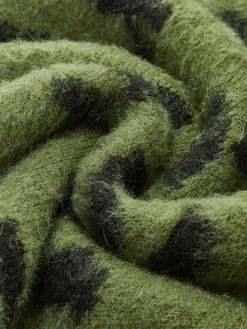 Wool-Blend Leopard Fuzzy Sweater