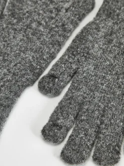 Wool-Blend Plain Warm Gloves