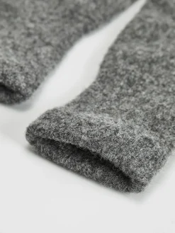 Wool-Blend Plain Warm Gloves