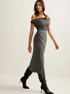 Wool-Blend Ruched Sweater Skirt Set