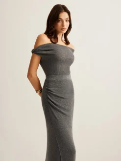 Wool-Blend Ruched Sweater Skirt Set