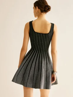 Wool-Blend Sequins Sweater Dress