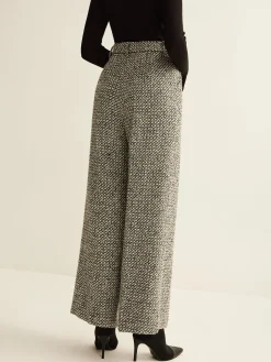 Wool-Blend Tweed Pants