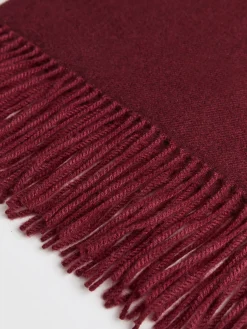 Wool-Blend Vintage Tassel Scarf