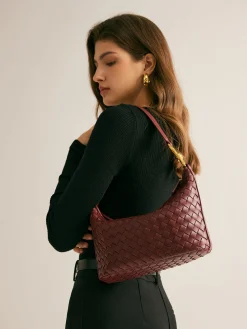 Woven Zipper Armpit Bag