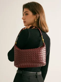 Woven Zipper Armpit Bag