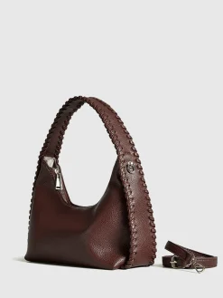 Woven Zipper Tote Bag
