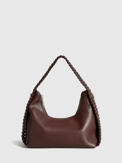 Woven Zipper Tote Bag