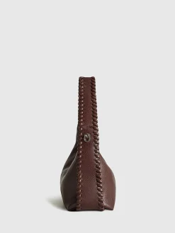 Woven Zipper Tote Bag