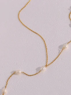 Y-Shape Pearl Pendant Necklace