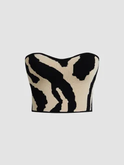 Zebra Print Tube Top