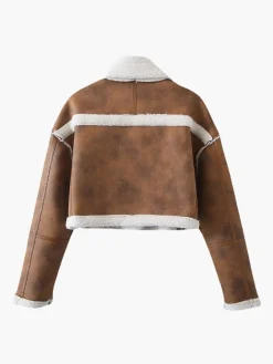 Zipper Fleece Short Coat